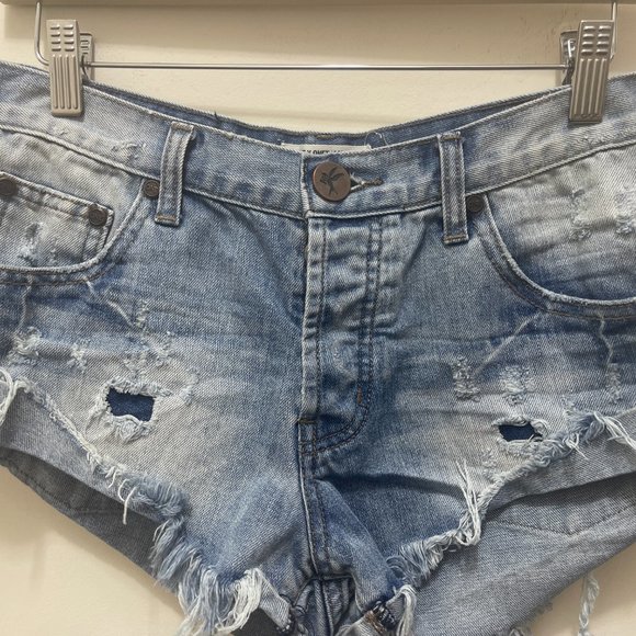 One Teaspoon BANDITS Shorts sz 25 - Picture 6 of 9